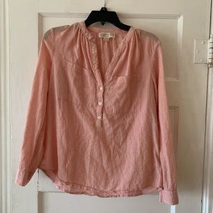 Michael Kors Medium Button Down Stripes Blouse